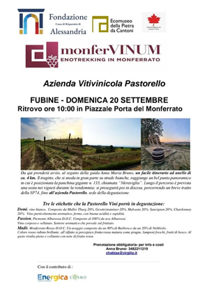 "MonferVinum" Enotrekking in Monferrato