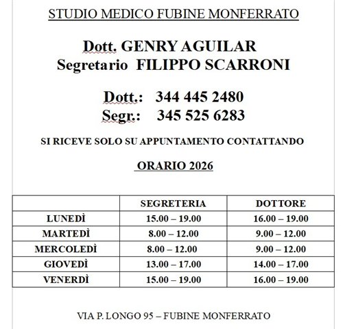orario studio medico