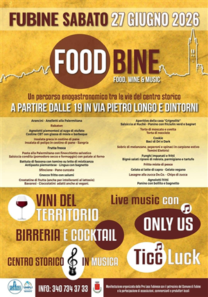 "Foodbine" food, wine, music